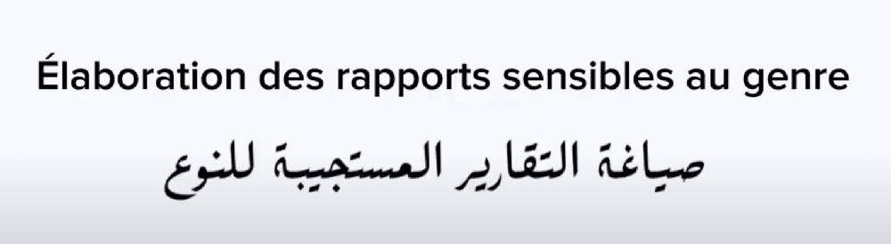 ورشة تكوينية حول صياغة التقارير المستجيبة للنوع الاجتماعي